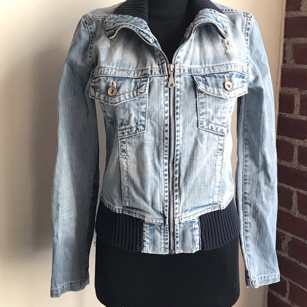 LTB by Little Big Distressed Denim Jean Jacket - M